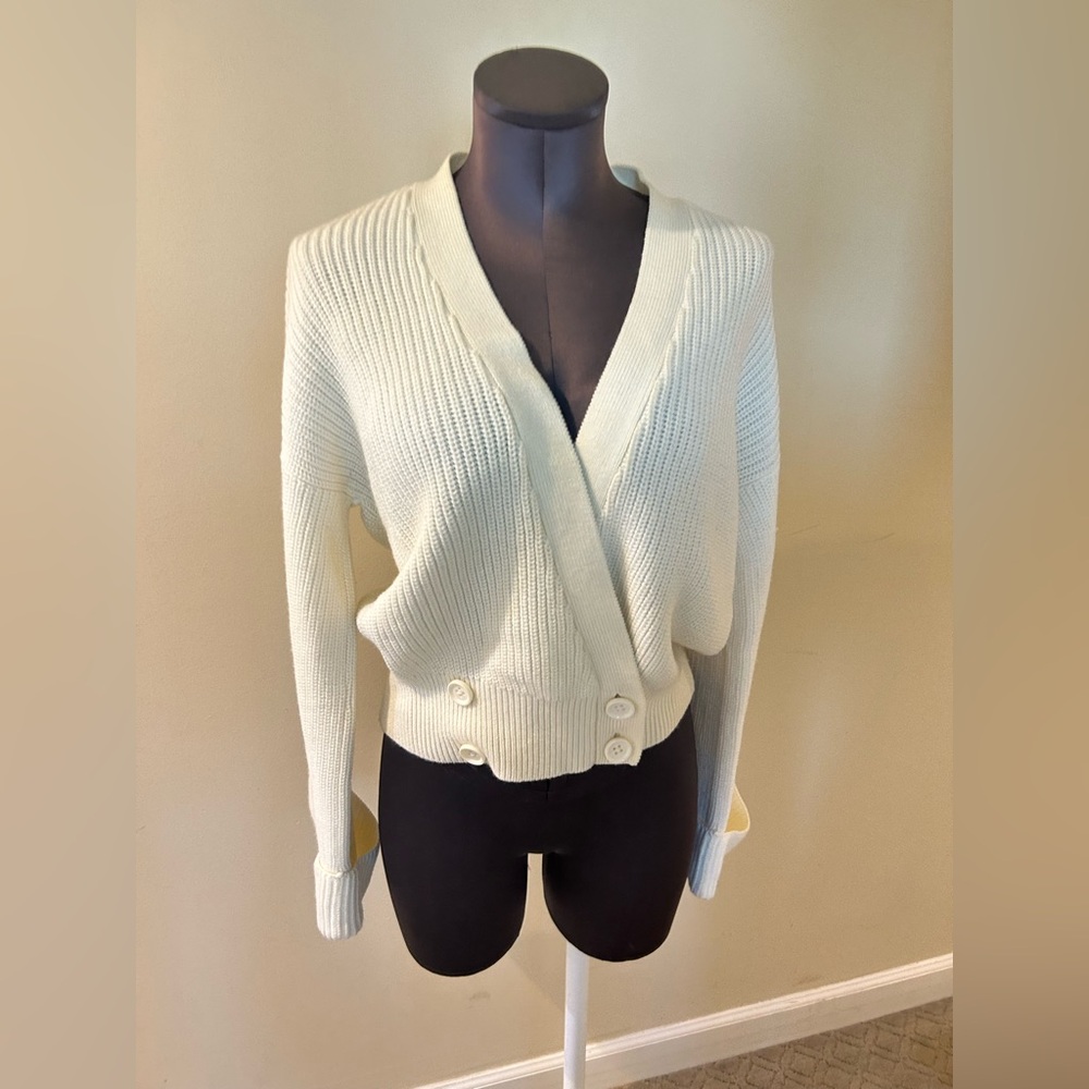 Armani Exchange A/X Cream Women's Cardigan size M